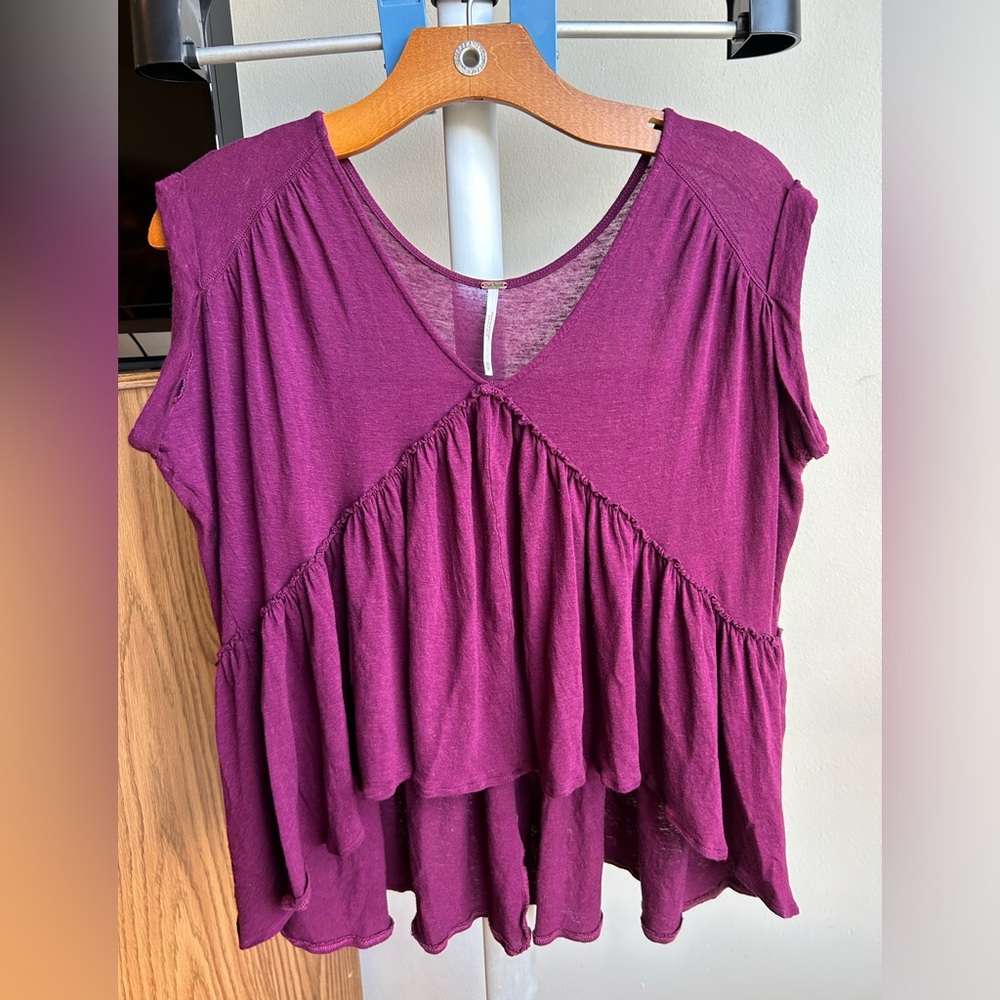 Free People Short Sleeve Top